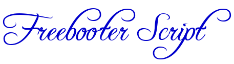 Freebooter Script フォント